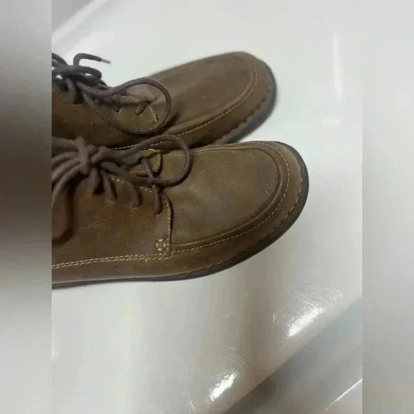 Clarks bendables upper Leather Ankle Boots Womans size 7.0 🤎brown color - Picture 5 of 13